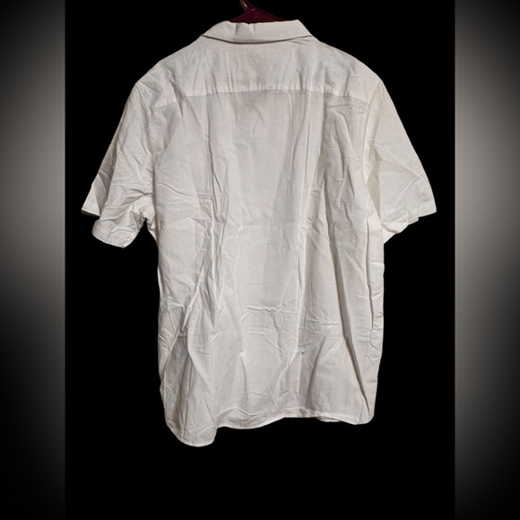 Design in Italy White Mens Short Sleeve Button Down Shirt size 2XL - Picture 5 of 5